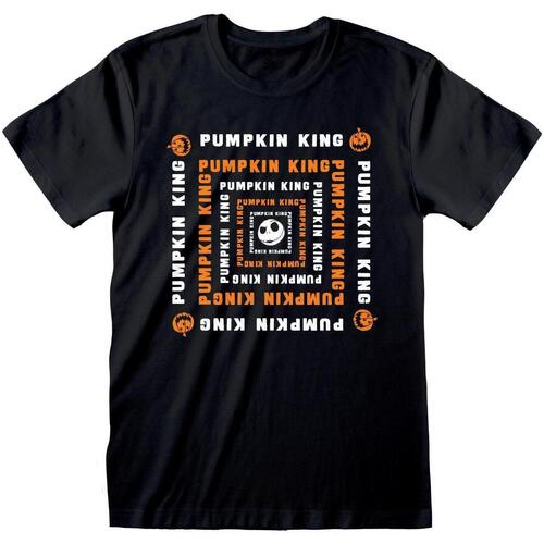 textil Camisetas manga larga Nightmare Before Christmas Pumpkin King Negro