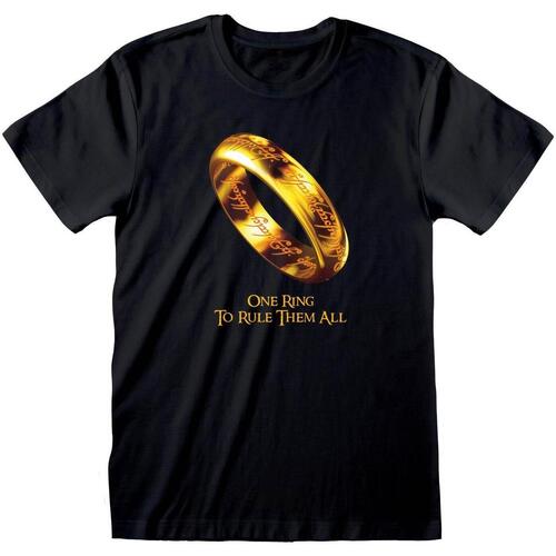 textil Camisetas manga larga Lord Of The Rings One Ring To Rule Them All Negro