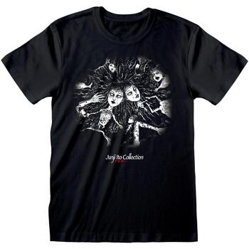 textil Camisetas manga larga Junji-Ito Crawling Negro