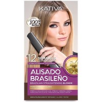 Belleza Mujer Champú Kativa Profesional Alisado Brasileno Pro Blonde Lote 