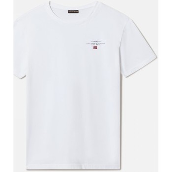 textil Hombre Tops y Camisetas Napapijri SELBAS NP0A4GBQ-002 BRIGHT WHITE Blanco