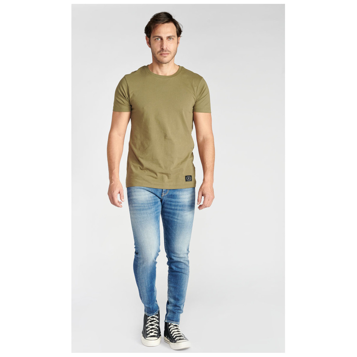 textil Hombre Tops y Camisetas Le Temps des Cerises Camiseta BROWN Verde