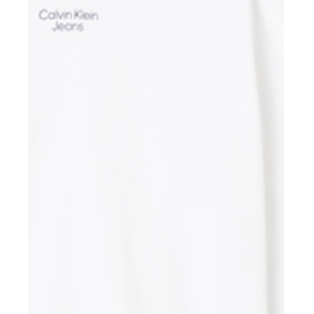 textil Mujer Sudaderas Calvin Klein Jeans SUDADERA STACKED  MUJER Blanco