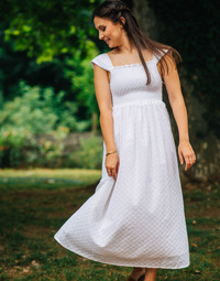 textil Mujer Vestidos largos Céleste MANON Blanco