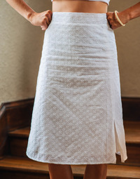 textil Mujer Faldas Céleste MARGOT Blanco