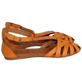 Zapatos Mujer Botas Top3 zapato con abierto con tira empeine y piso goma flex Naranja
