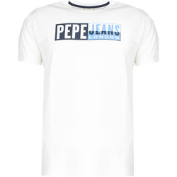 textil Hombre Camisetas manga corta Pepe jeans PM507757 | Gelu Blanco