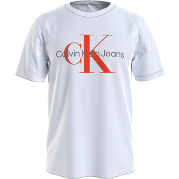 textil Hombre Camisetas manga corta Calvin Klein Jeans CAMISETA SEASONAL CALVIN KELIN HOMBRE Blanco
