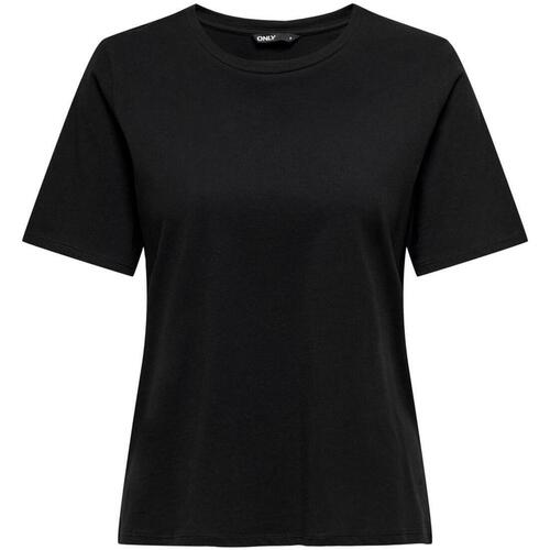 textil Mujer Tops y Camisetas Only onlNEW  S/S TEE JRS Negro