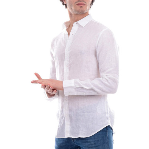 textil Hombre Camisas manga larga EAX 8NZC50ZNCFZ Blanco