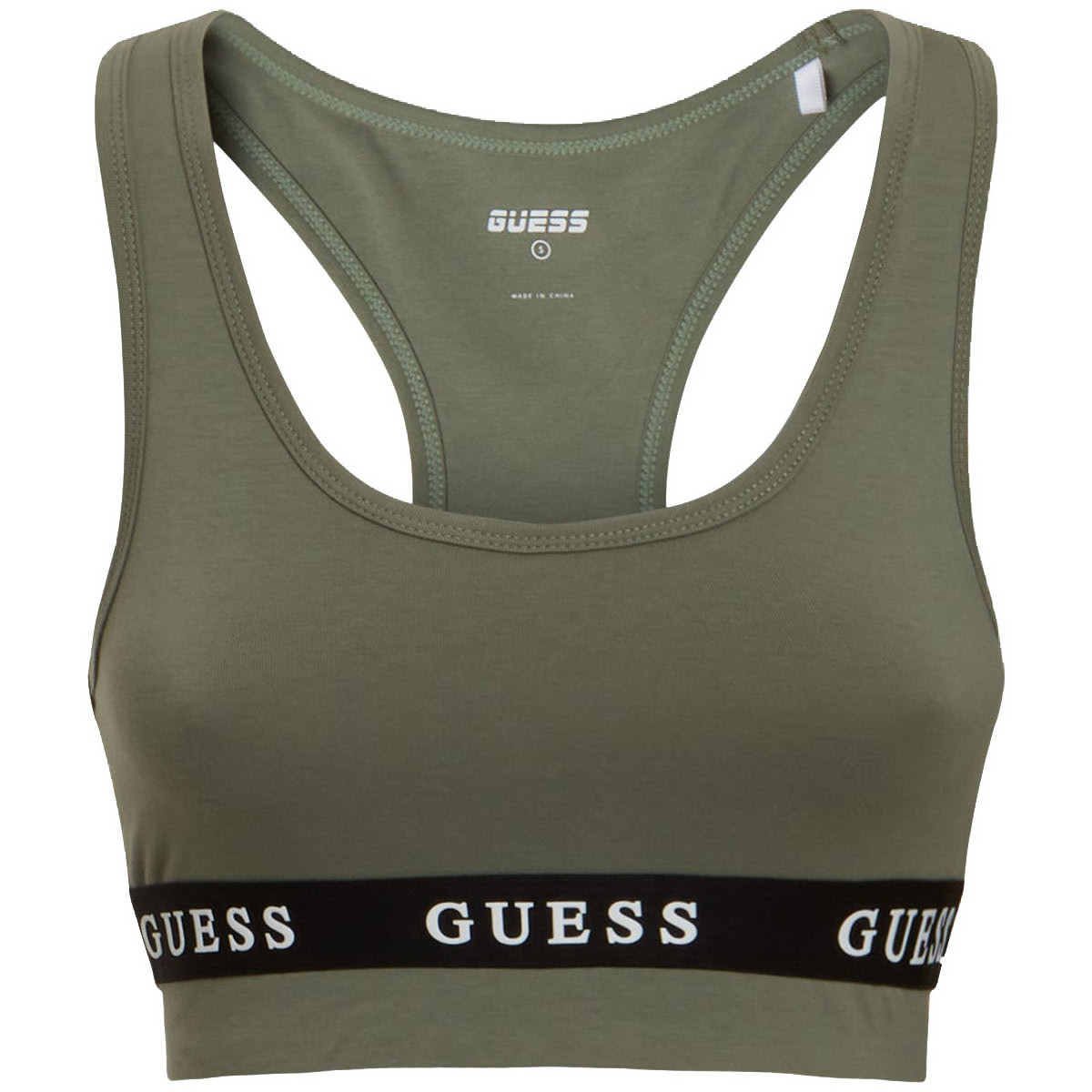 textil Mujer Camisetas sin mangas Guess TOP ALINE ECO STRETCH  MUJER Azul
