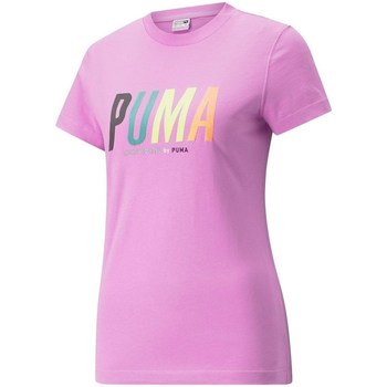 textil Mujer Camisetas manga corta Puma Swxp Graphic Rosa