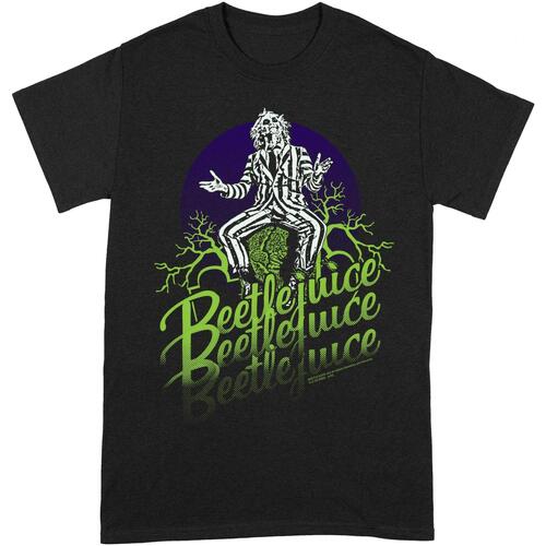 textil Camisetas manga larga Beetlejuice BI127 Negro