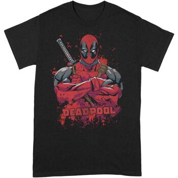 textil Camisetas manga larga Deadpool BI129 Negro
