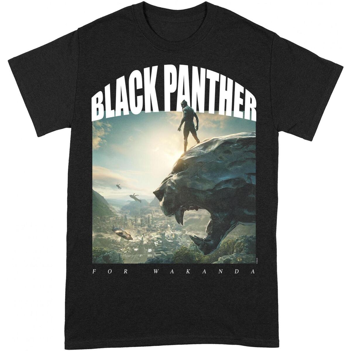 textil Camisetas manga larga Black Panther For Wakanda Negro