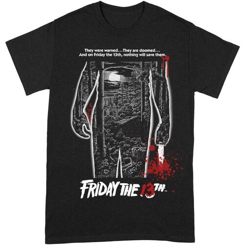 textil Camisetas manga larga Friday The 13Th Bloody Poster Negro