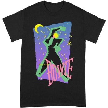 textil Camisetas manga larga David Bowie Moonlight Dance Multicolor