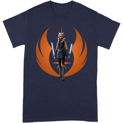 textil Camisetas manga larga Star Wars: The Clone Wars Ahsoka Rebel Pose Naranja