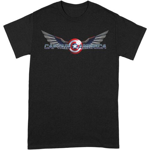textil Camisetas manga larga Captain America BI178 Negro