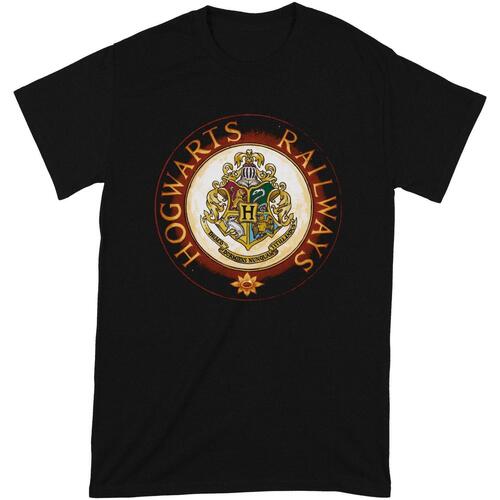 textil Camisetas manga larga Harry Potter Hogwarts Railway Circle Negro