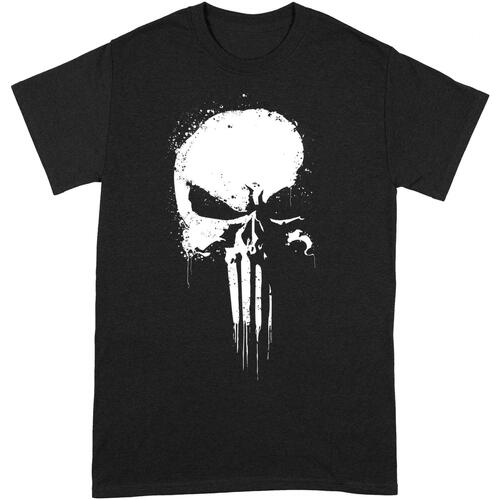 textil Hombre Camisetas manga larga The Punisher BI240 Negro