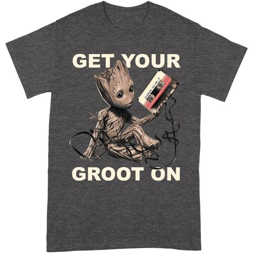 textil Camisetas manga larga Guardians Of The Galaxy Get Your Groot On Beige