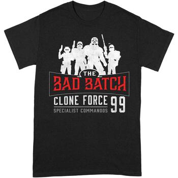 textil Camisetas manga larga Star Wars: The Bad Batch Clone Force 99 Negro