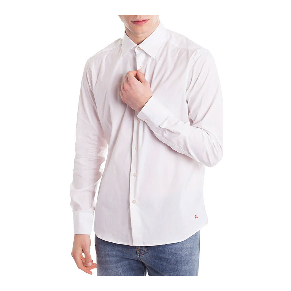 textil Hombre Camisas manga larga Peuterey PEU4286 Blanco