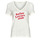 textil Mujer Camisetas manga corta Ikks BV10155 Crudo / Rojo