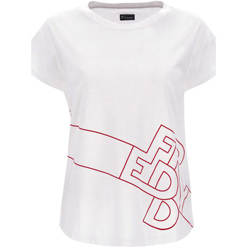 textil Mujer Camisetas manga corta Freddy S2WFTT2 Blanco