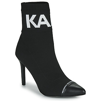 Zapatos Mujer Botines Karl Lagerfeld PANDORA HI KNIT COLLAR ANKLE BT Negro