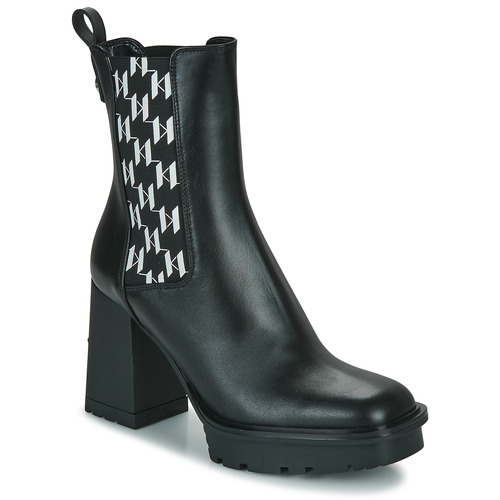 Zapatos Mujer Botines Karl Lagerfeld VOYAGE VI Monogram Gore Boot Negro