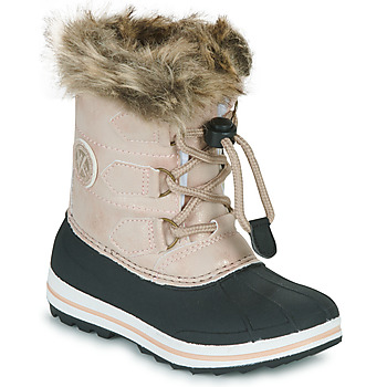 Zapatos Niña Botas de nieve Kimberfeel Adriana2 Rosa / Polvo / Negro