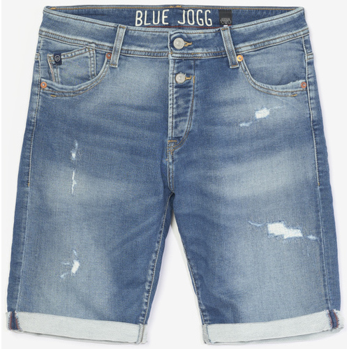 textil Hombre Shorts / Bermudas Le Temps des Cerises Bermudas short de vaquero JOGG Azul