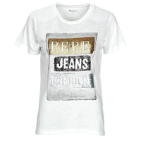 textil Mujer Camisetas manga corta Pepe jeans TYLER Blanco