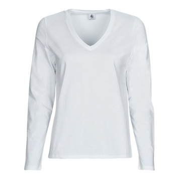 textil Mujer Camisetas manga larga Petit Bateau A05UO Blanco