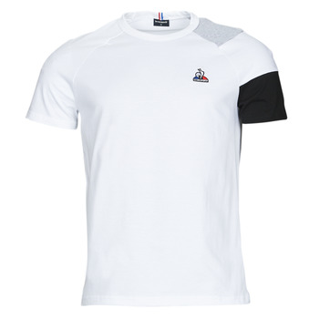 textil Hombre Camisetas manga corta Le Coq Sportif BAT TEE SS N 1 Blanco / Gris / Negro