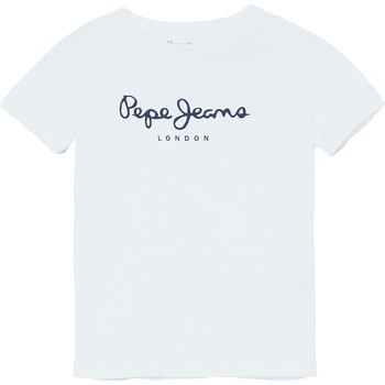 textil Niño Camisetas manga corta Pepe jeans ART Blanco