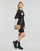 textil Mujer Vestidos cortos Calvin Klein Jeans RIB MIXED MILANO LS DRESS Negro