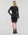textil Mujer Vestidos cortos Calvin Klein Jeans RIB MIXED MILANO LS DRESS Negro