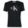 textil Mujer Camisetas manga corta Calvin Klein Jeans CORE MONOGRAM REGULAR TEE Negro
