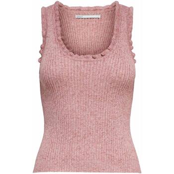 Only ONLLINA S/L RUFFLE PULLOVER Rosa