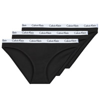 Ropa interior Mujer Culote y bragas Calvin Klein Jeans CAROUSEL BIKINI X3 Negro / Negro / Negro