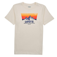 textil Niño Camisetas manga corta Levi's MOUNTAIN BATWING TEE Blanco