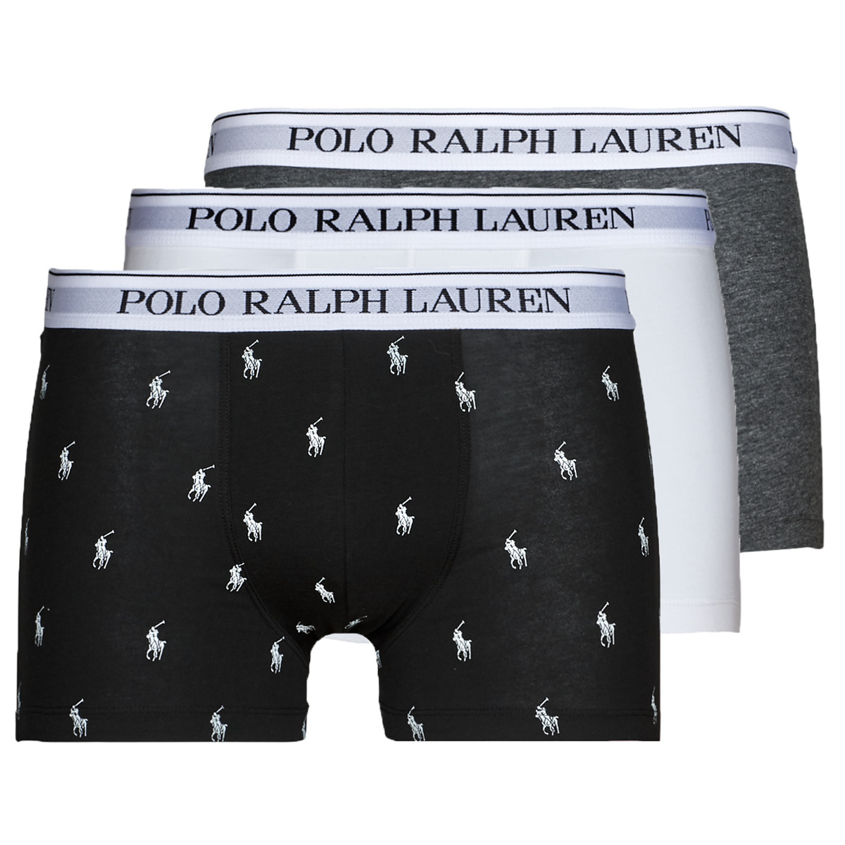 Ropa interior Hombre Boxer Polo Ralph Lauren CLASSIC TRUNK X3 Negro / Gris / Blanco