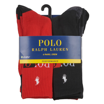 Ropa interior Hombre Calcetines de deporte Polo Ralph Lauren SPORT X6 Multicolor