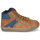 Zapatos Niño Zapatillas altas Kickers LOWELL Camel / Azul