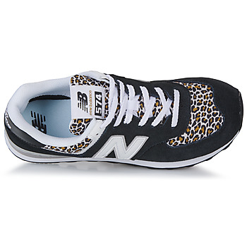 New Balance 574 Negro / Leopardo