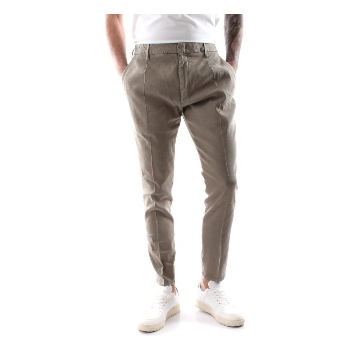 textil Hombre Pantalones Dondup TYLER BM5-UP580 027 Blanco