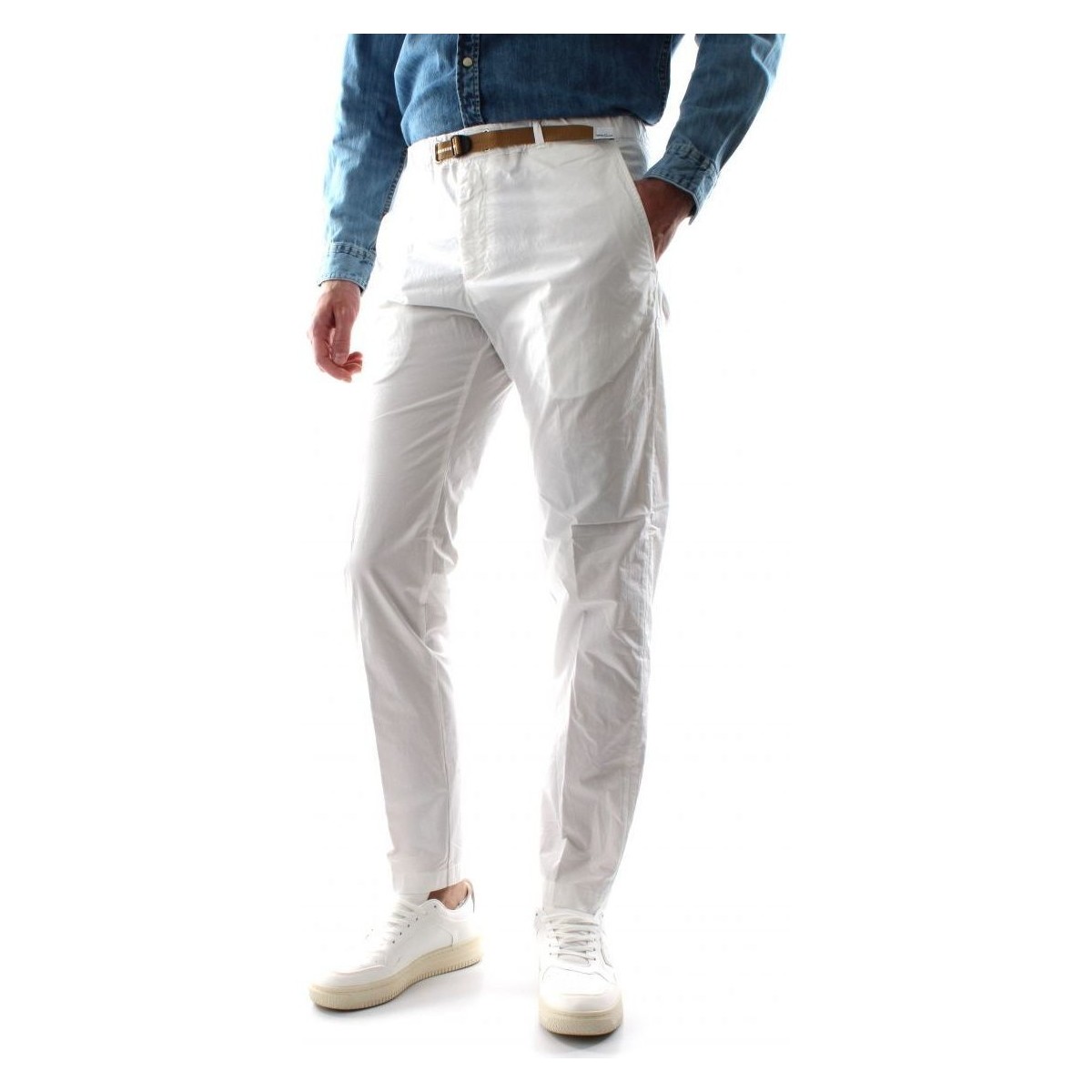 textil Hombre Pantalones White Sand 23SU66 17-01 Blanco